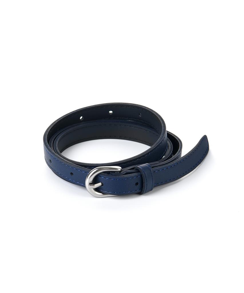THE-ABON Classic Slim Belt White