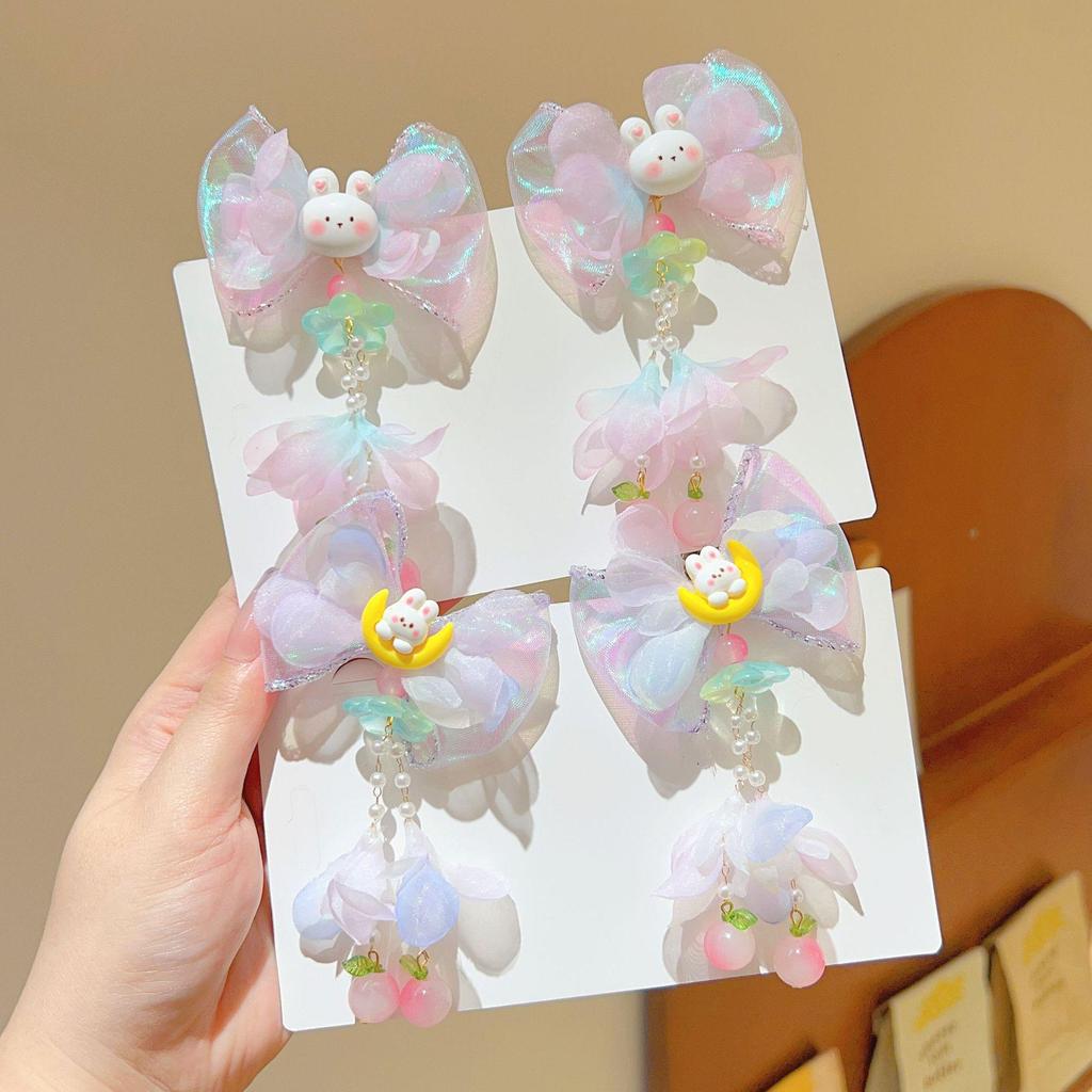 Kinder 2025 Mondhase Quaste Haarnadel - Antiker Stil Hanfu Accessoire