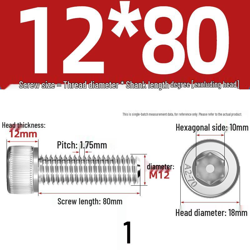 304 Stainless Steel Hex Socket Cap Screw with Extended Thread