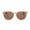 Nanala Round UV Protection Sunglasses Date Glasses Unisex with Case TY2930 Clear [nanala] Beige/Brown