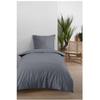Housse de couette en coton 140 x 200 cm uni Edenne gris souris
