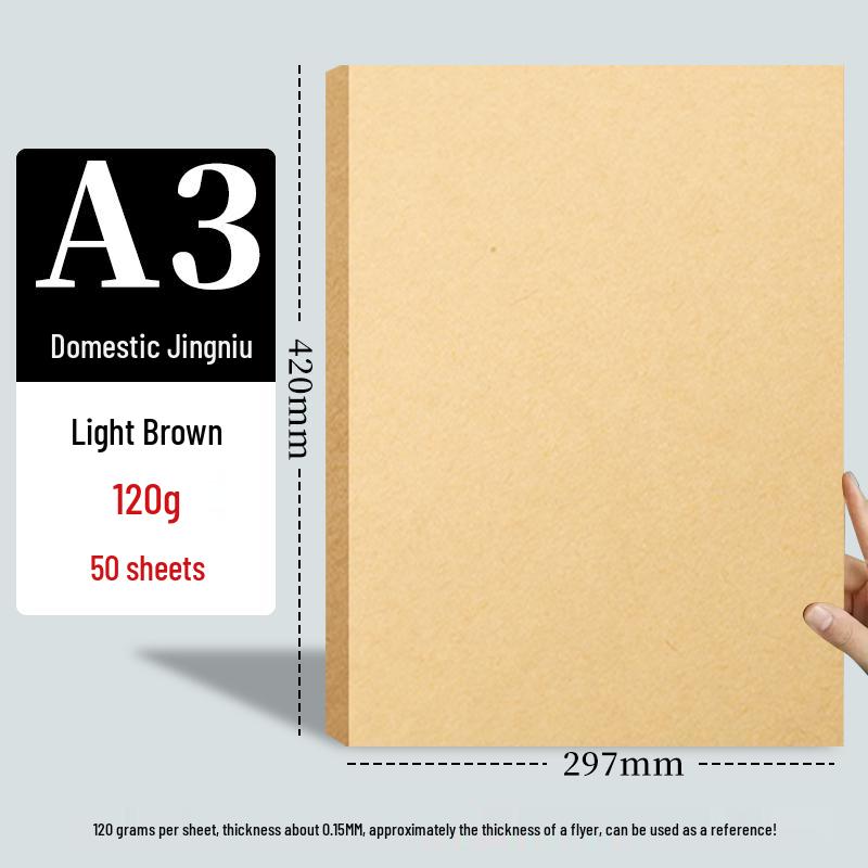 A5 Kraftový papír a A4/A3 Karton pro dětskou tvorbu - Zesílený, Univerzální & Odolný