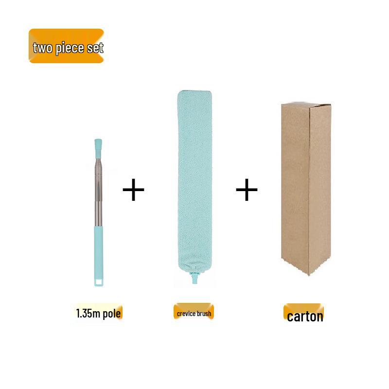 Retractable Extendable Gap Brush & Roof Duster - Household Cleaning Tool for Dusting Under Beds and More