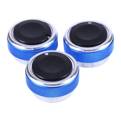 3pcsSet Car AC Knob Aluminum Alloy Air Conditioning Heat Control Switch Accessories For Ford