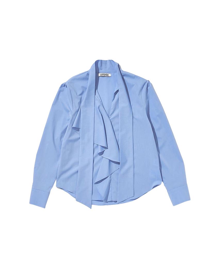LOTSYOU Old Money Blouse Sky Blue
