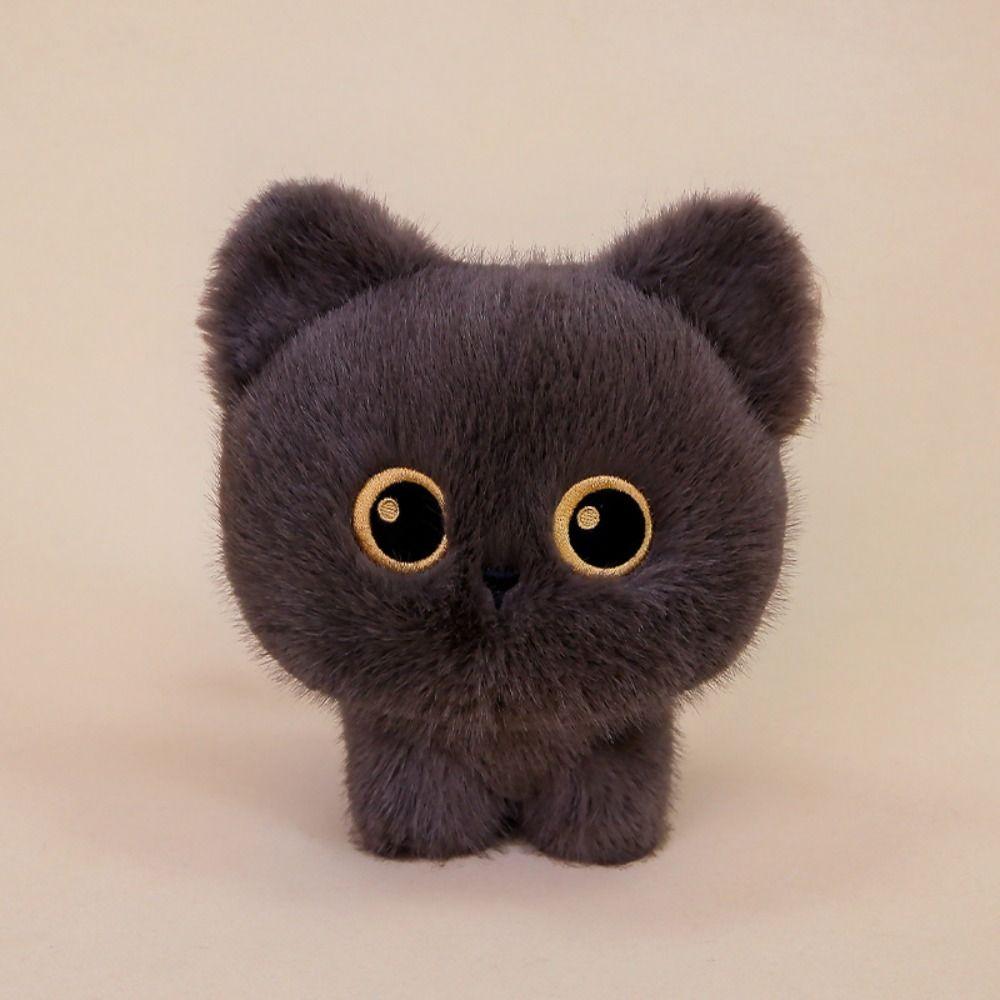 Siamese Cat Plush Toy Pillow Cushion Black Cat Plush Birthday Gifts Cat Stuffed Doll  Desktop Decor