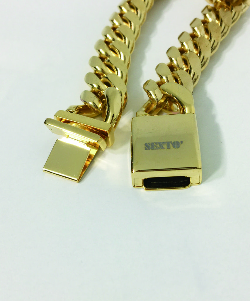 Sexto [Bracelet][Surgical Steel] 135 Rdc Chain Bracelet Gold