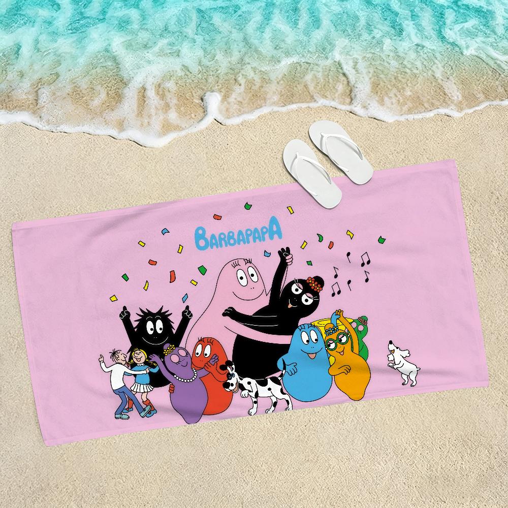 Anime B-Barbapapa Birthday Towel Towels For Beaches Yoga Studios Gyms Hot Springs Swimming Pools And Picnics