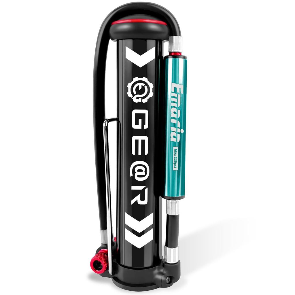 Portable No More Portable Floor Road Cross High Pressure (Geartle) Pump, Emalia, Cylinders, Pump, Bike, Bike, Presta, Schrader,