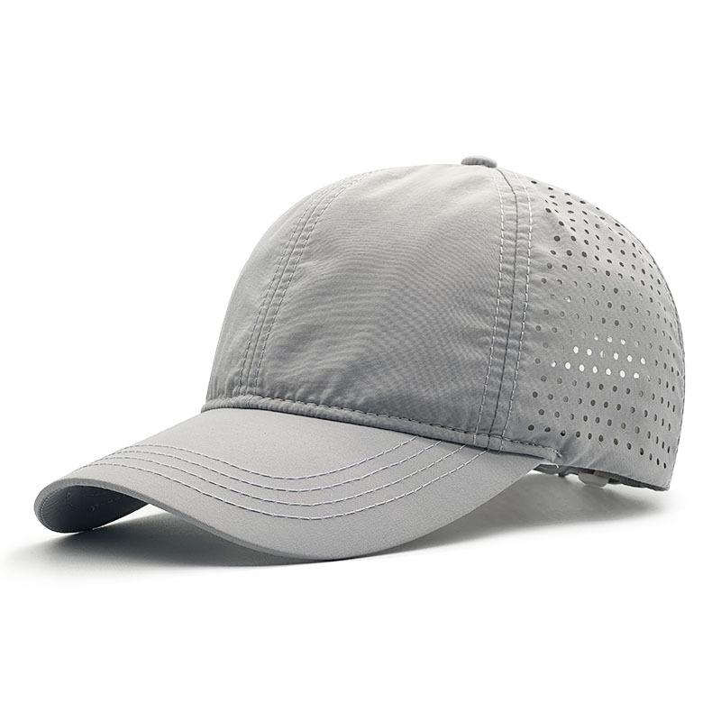 Large Men's Sun Protection Duckbill Cap: Soft, Quick-Drying, Breathable, Thin Brim Baseball Hat for Summer.