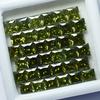 51 Pcs Lot Natural Green Sapphire Square Cut 5x5mm Certified Loose Gemstones
