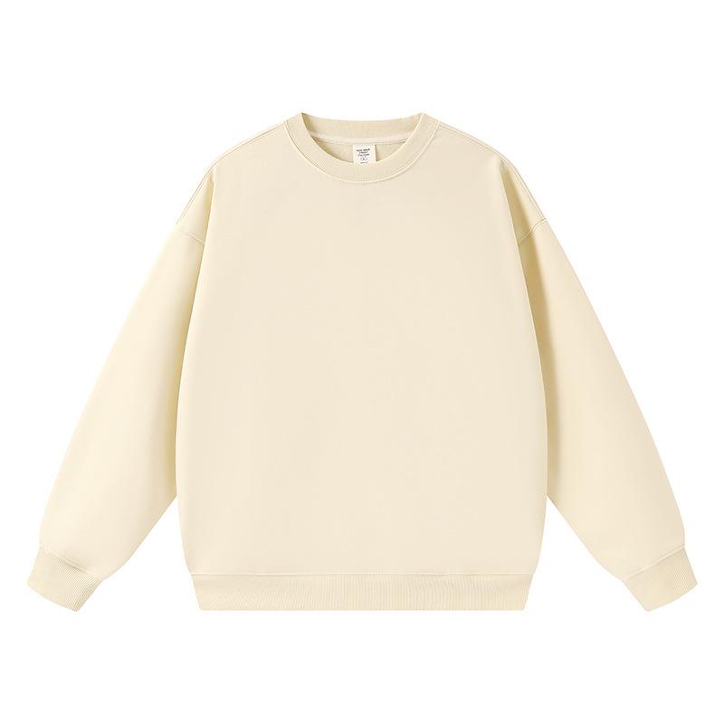 Unisex Trendiges Lockeres Oversize Sweatshirt mit Rundhalsausschnitt und Überschnittenen Schultern, Langärmlig