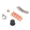 23PCS Set Plasma Cutter Consumables Plasma Cutting Nozzle Electrode Shield Cup and Ring