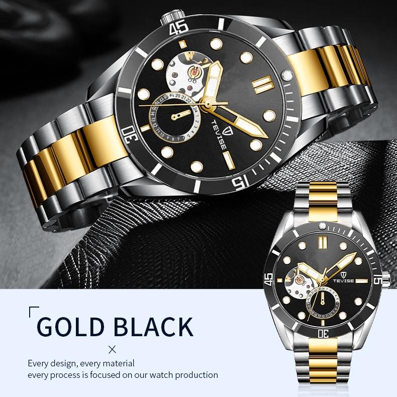 Men Watch Green Waterproof Watch for Men Stainless Steel Automatic Mechanical Watch Men Luxury Watch Luminous Wristwatch