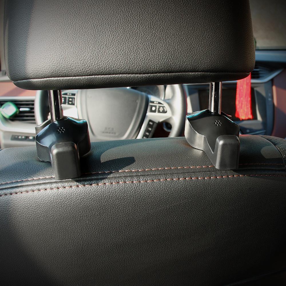 2pcs Car Seat Back Headrest Luggage Bags Hanger Multifunction Hook
