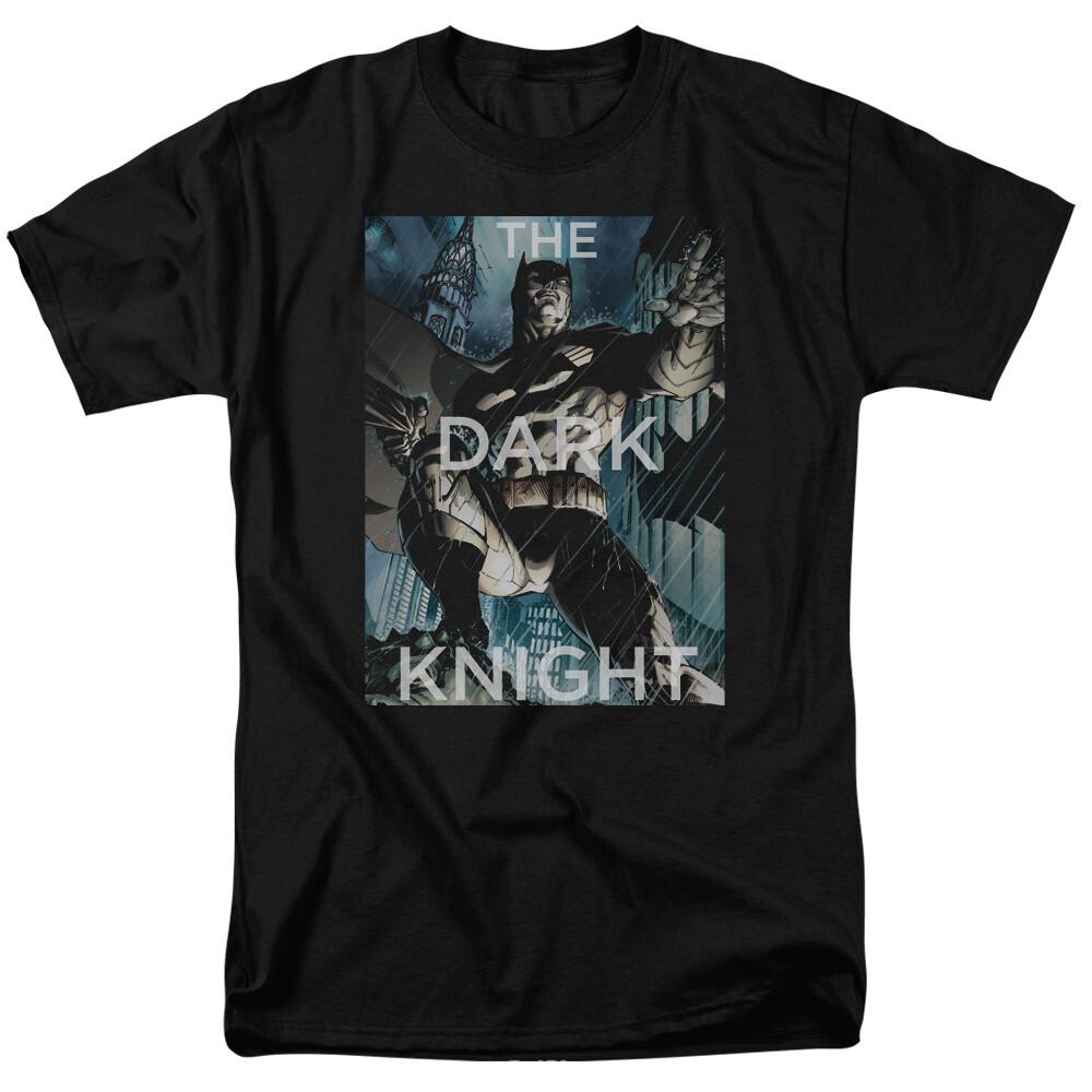 Batman Fighting The Storm T Shirt Licensed Comic Book Tee Dark Knight Black XXXXL