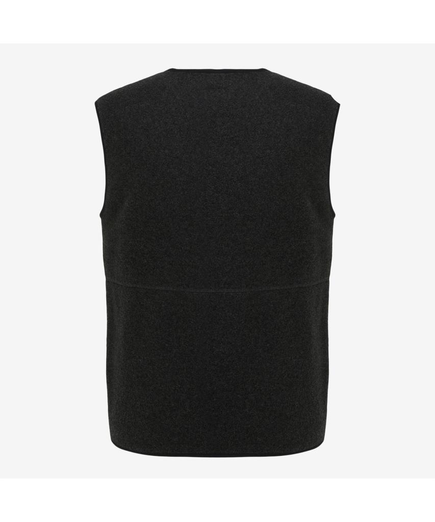The North Face Nv4Fr59A Vermo Wool Fleece Vest Charcoal