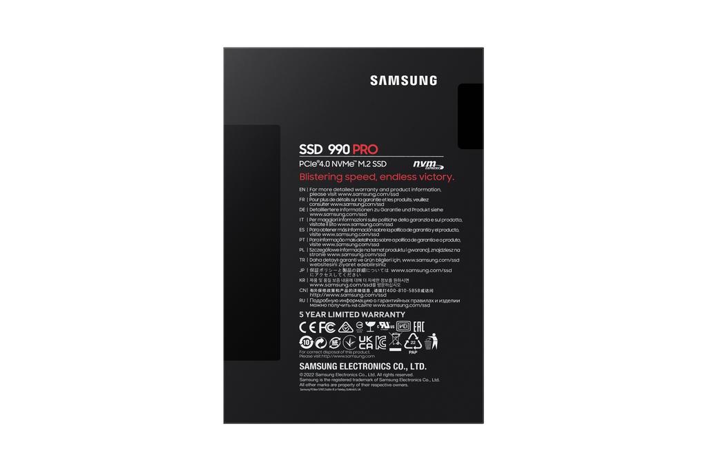 Samsung 990 PRO 2TB M.2 2280 PCIe 4.0 x4 NVMe SSD (7450/6900 MB/s)