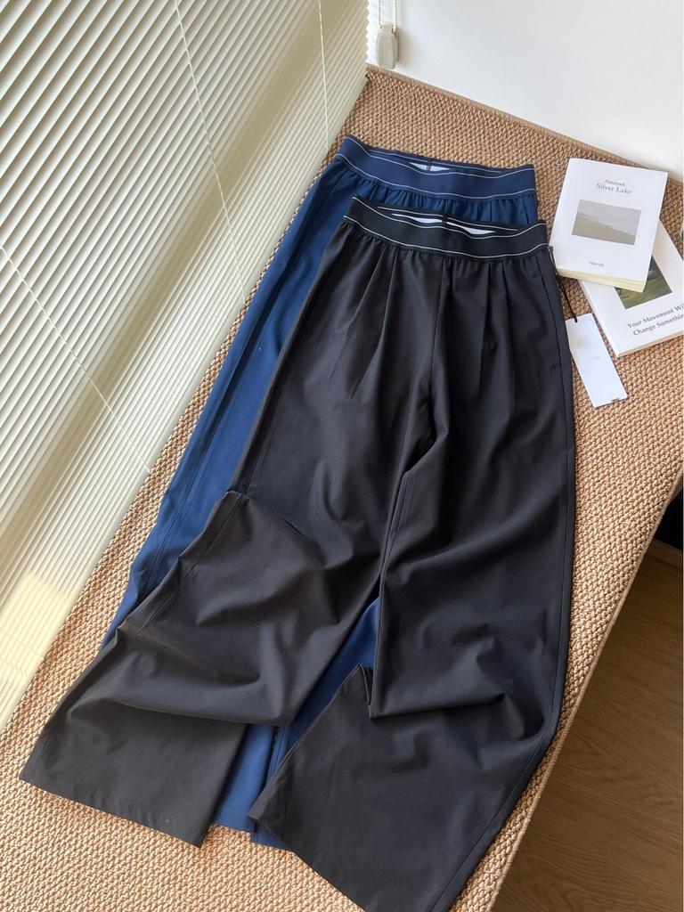 ALO Damen Sommer-Yogahose mit hoher Taille und weitem Bein - Dehnbar, Locker, Vielseitige Fitnessbekleidung