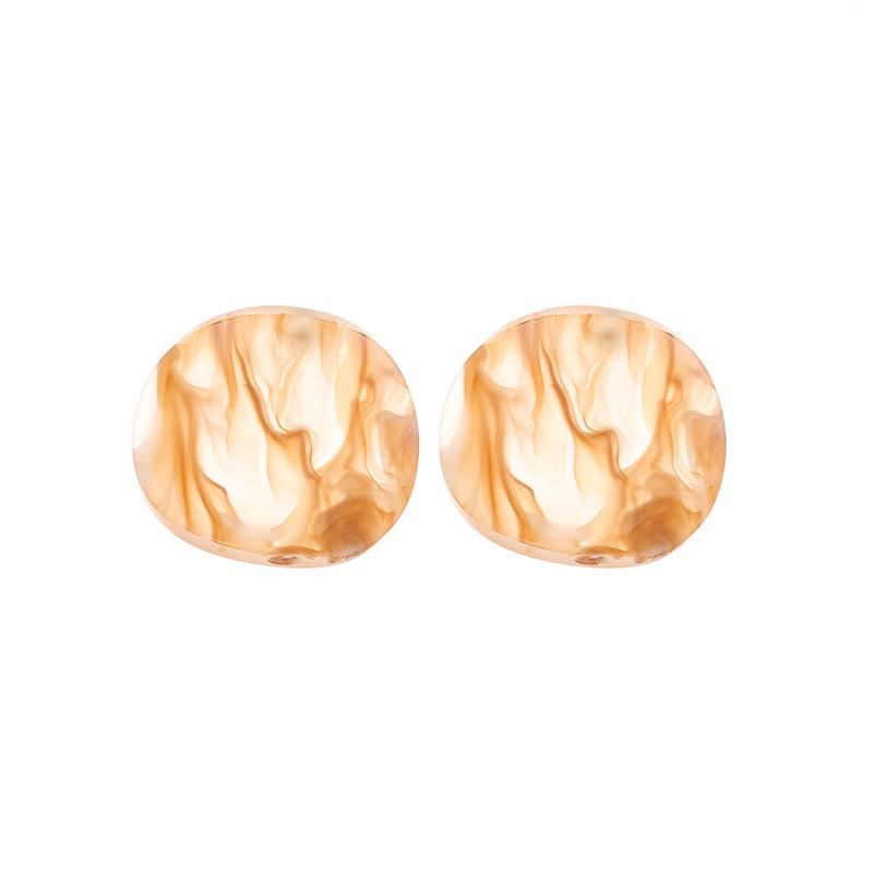 Классические геометрические серьги Ацетатная пластина Круглые серьги Темпераментные женские украшения для ушей KTJ хаки