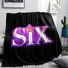 1PC SIX Print Flannel Blanket, High quality All Seasons, Home Decor, Warmth and Comfort, Perfect for Christmas Gifts