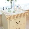 High-End Embroider Bedroom Nightstand Cover Fabric Craft Cover Cloth Embroidered Idyllic European Dust Towel Tablecloth Tablecloth Square Towel