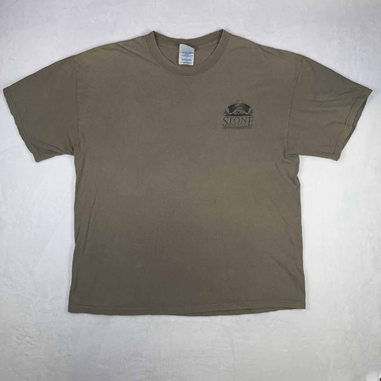 Stone Brewing Co Men s Size XL Gray Short Sleeve Brewery Graphic Casual Unisex T-Shirt M