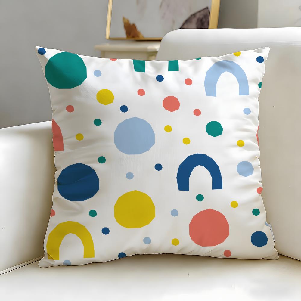 classic art theme Nordic simple dots Cushion Cover Soft & Easy-Wash Pillow Case – Versatile for Couch, Bed, Travel and Office