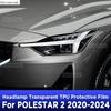 Car Headlight Protection Transparent Anti-Scratch Protective Film TPU Stickers For POLESTAR 2 -2024 Accessories