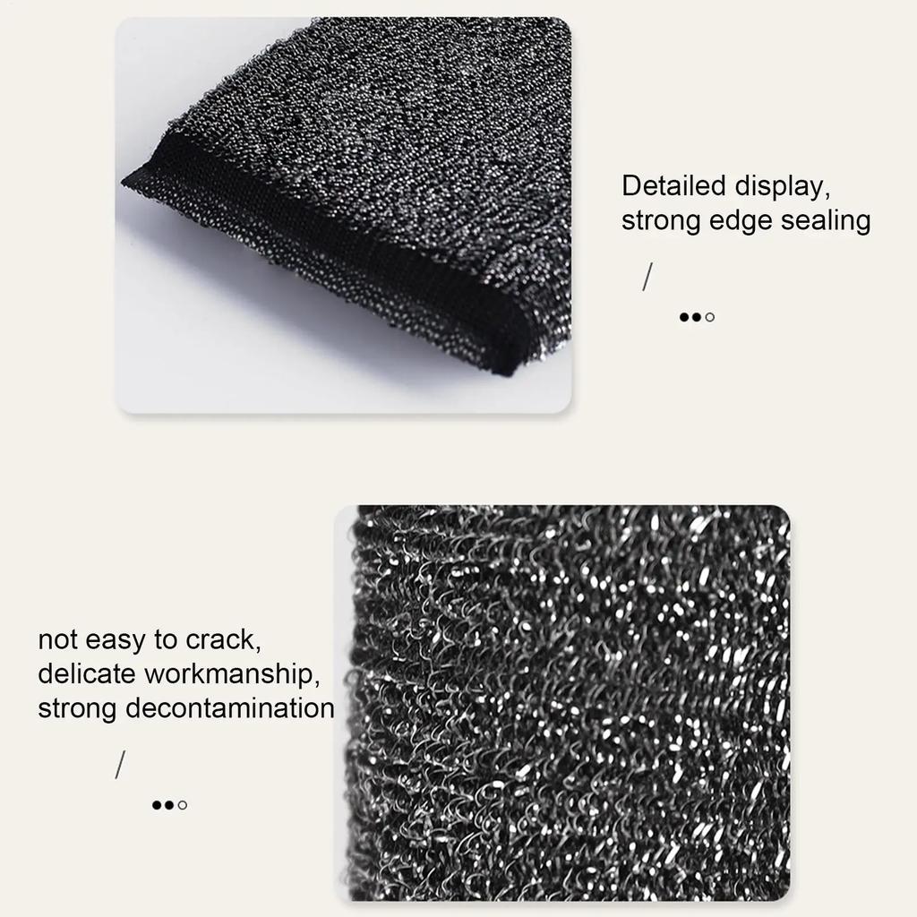 6Pcs Kitchen Dishwashing Sponge Does Not Hurt Pot Brush Pot Artifact Household Scratch-free  Sponge Wipe Brush Cleaning tools