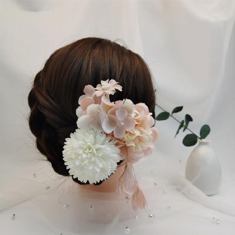 Chinese Style Hair Stick Simulation Flower Hair Pin Comb and Stick Hair Decors