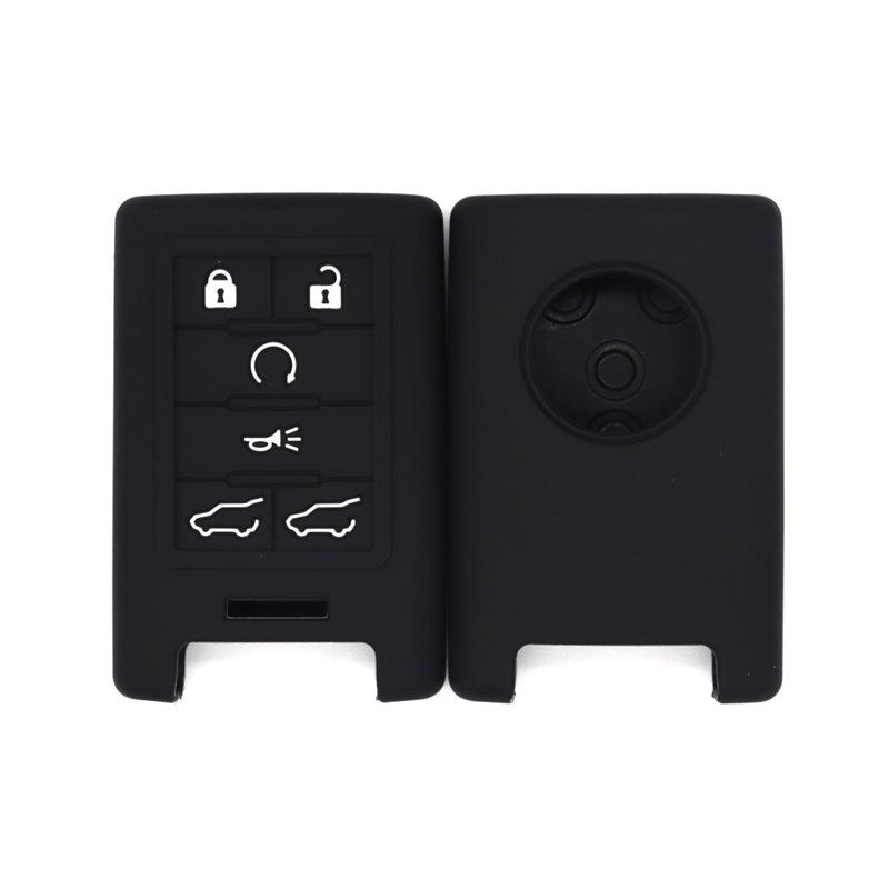 

Silicone key cover, suitable for Cadillac XT-5, CT6, ATS car key bag, high-quality shockproof key cover чёрный