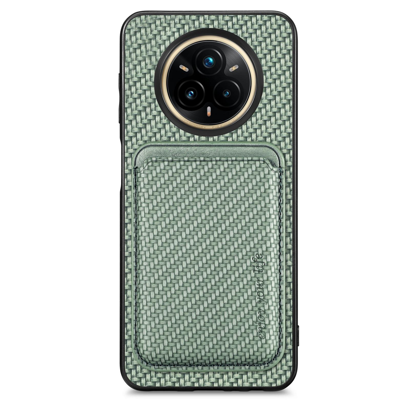 

Чохол для Realme 14 Pro 5G Магнітний знімний тримач для карток Задня кришка телефону Green