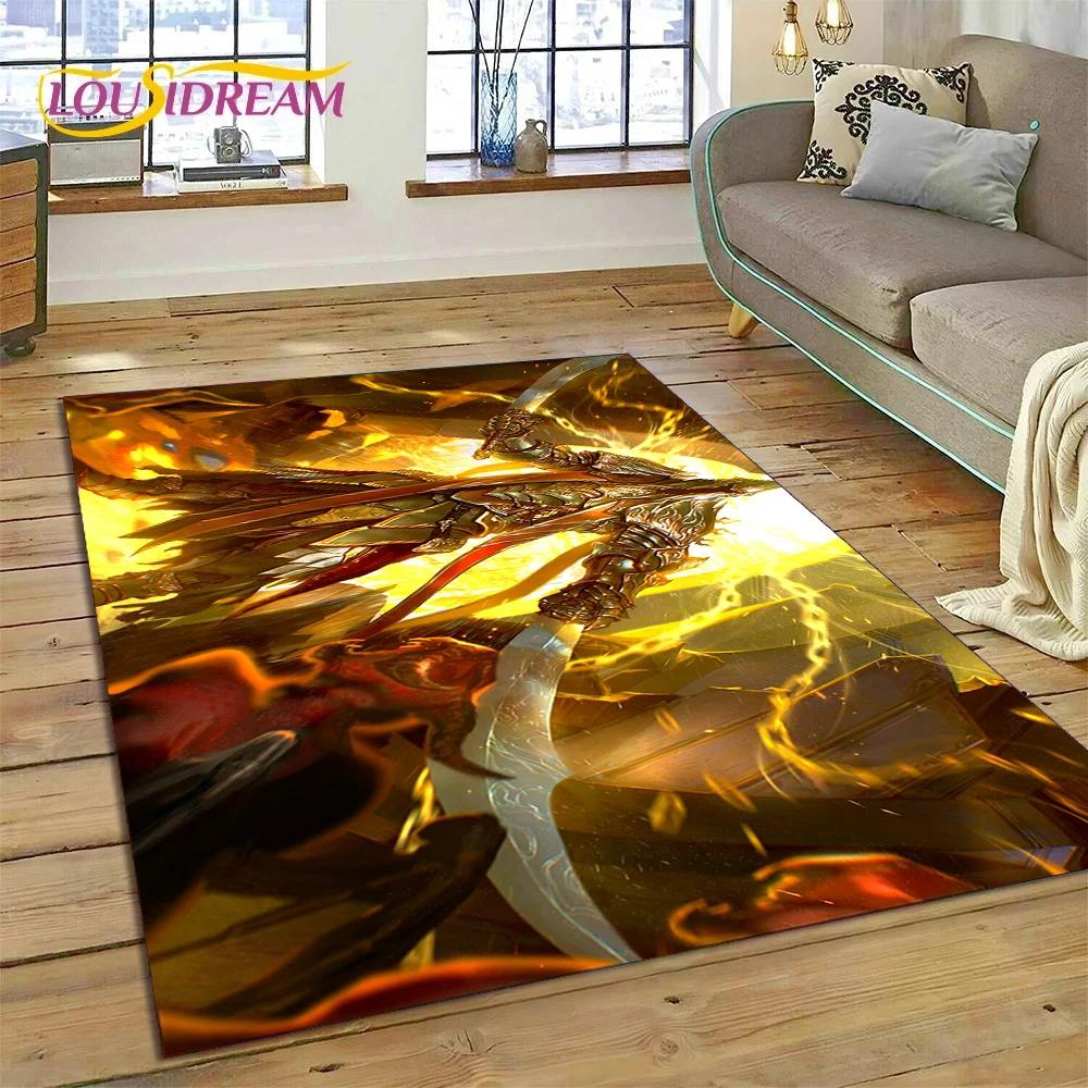 Alfombra de Juego Retro 3D de Diablo para Dormitorio, Sala de Estar, Decoración del Hogar, Sofá, Niños Jugando, Decoración Grande, Felpudo de Regalo