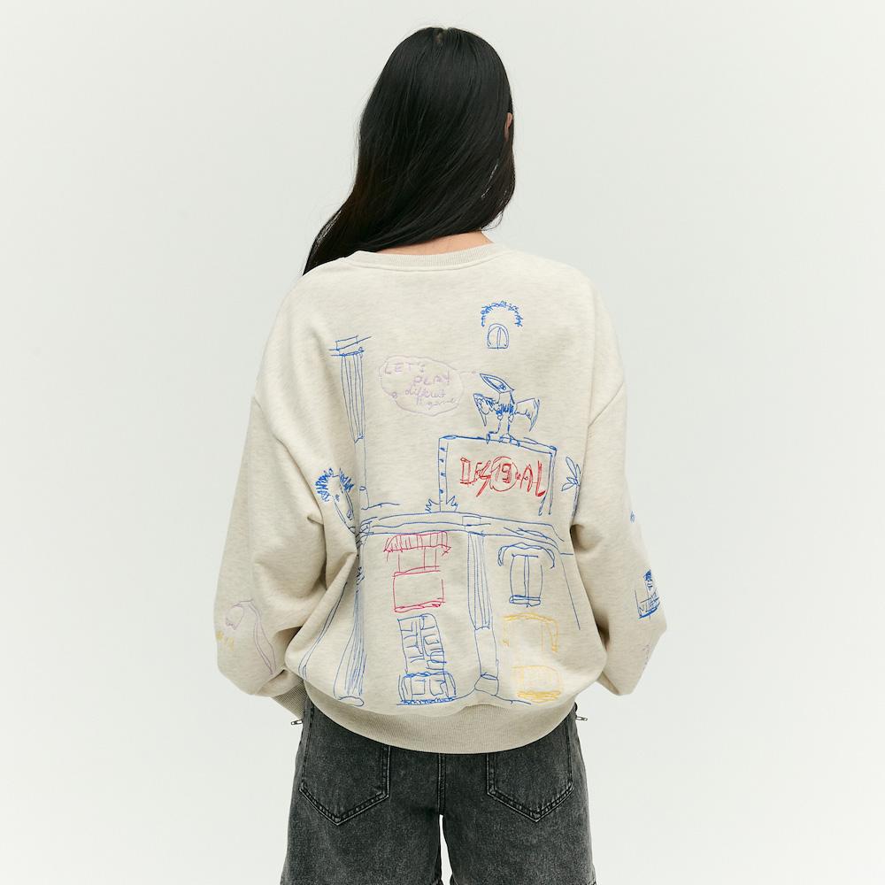 Ibiem Round Neck Sweatshirt Emp2Wts010