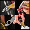 14 mm Titanlegering Multiverktyg Kofot, Flasköppnare, Skiftnyckel, Kompakt EDC Campingutrustning, Lättvikt, Hållbar Design, Campingtillbehör