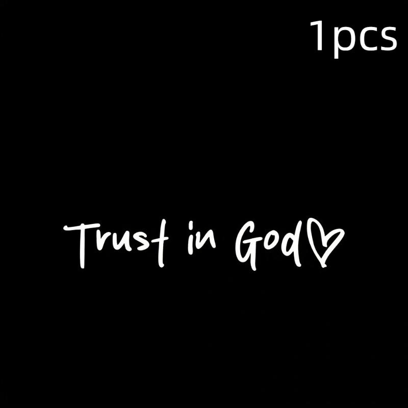

1/2Pcs God Letter Decals Trust In God Believe In God Rearview Mirror Stickers Decoration For Cars And Motorcycles Accessories A1