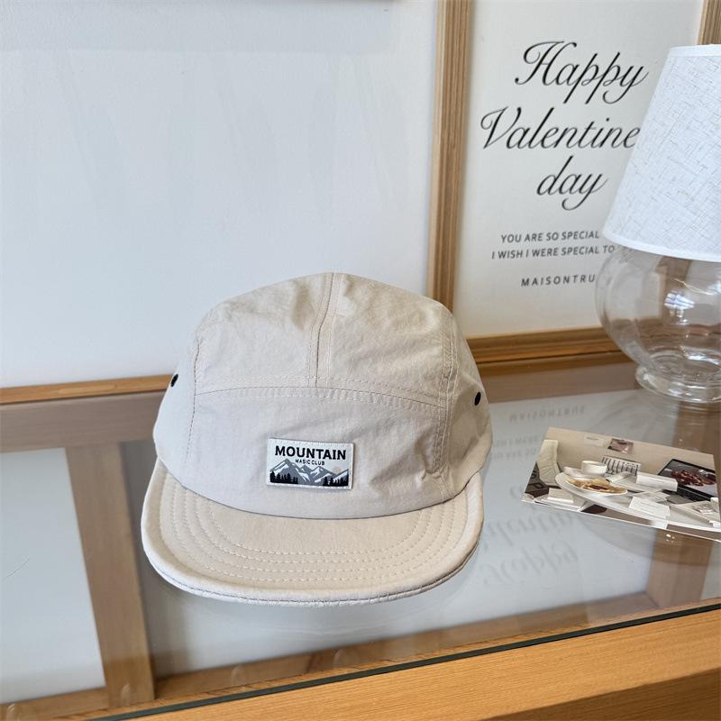 New Quick-drying Tooling Five-piece Hat Men's Retro Soft-brimmed Cap Children's Summer Square Standard Mountain Short-brimmed Baseball Cap