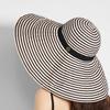 New Large Brim Fashion Striped Fisherman Hat Children Summer Seaside Travel Neck Shade Sun Hat