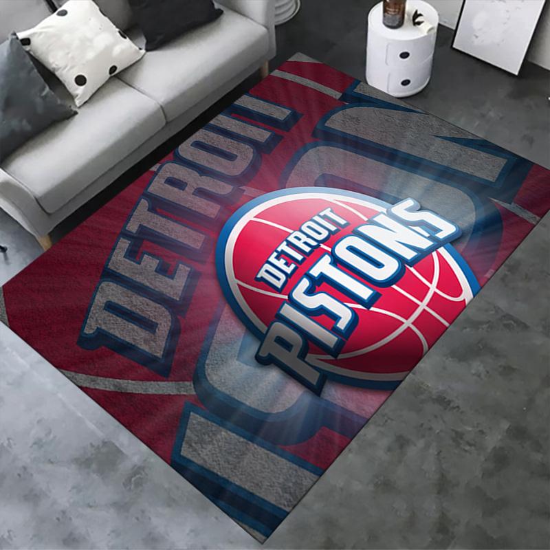 Detroit Pistons Carpet Rug for Living Room Bedroom Home Sofa Decoration,Kids Play Non-slip Floor Mat