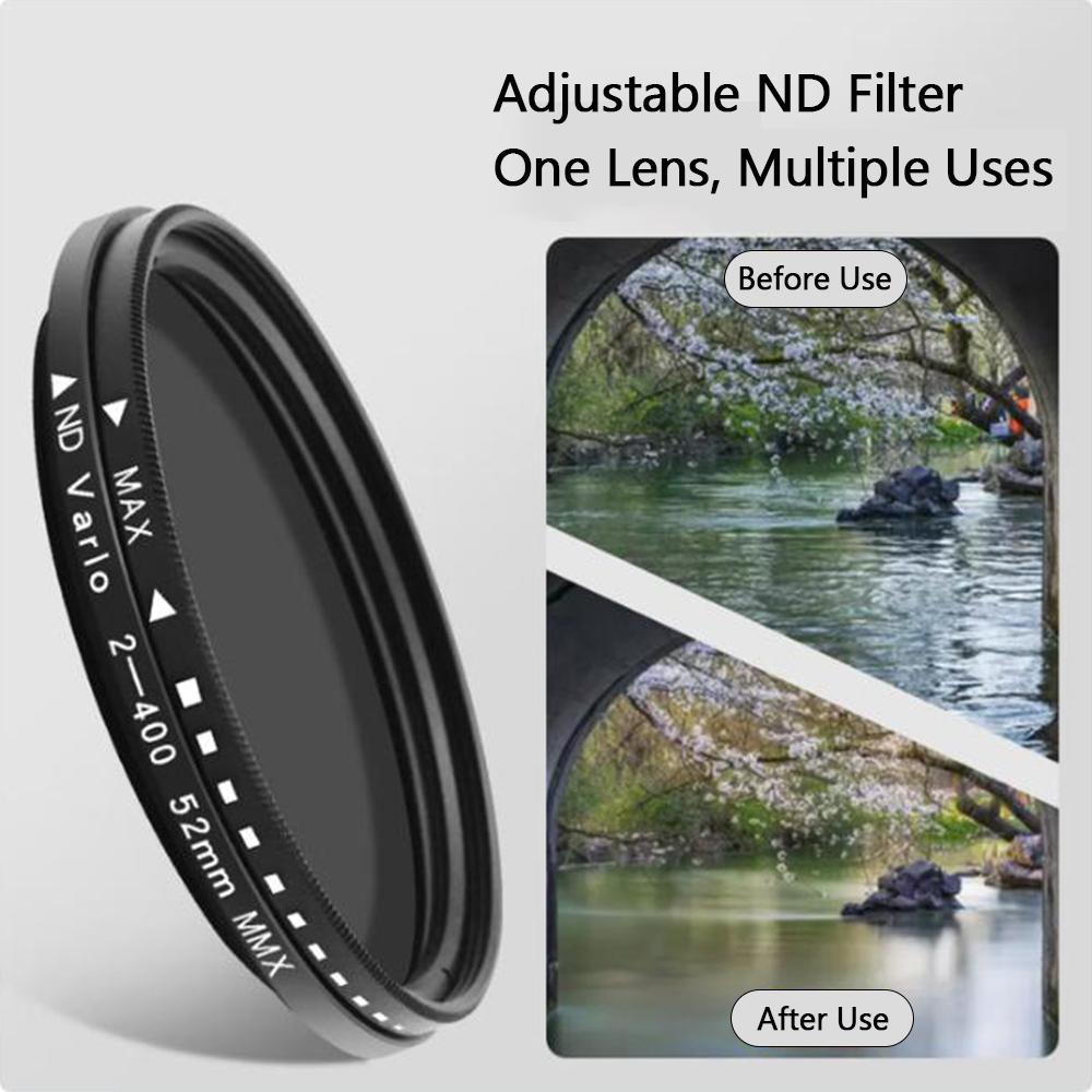 Adjustable Fader Variable ND Filter ND2 To ND400 Neutral Density for Camera Lens Filtro Nd 37/46/49/52/55/58/62/67/77/82mm