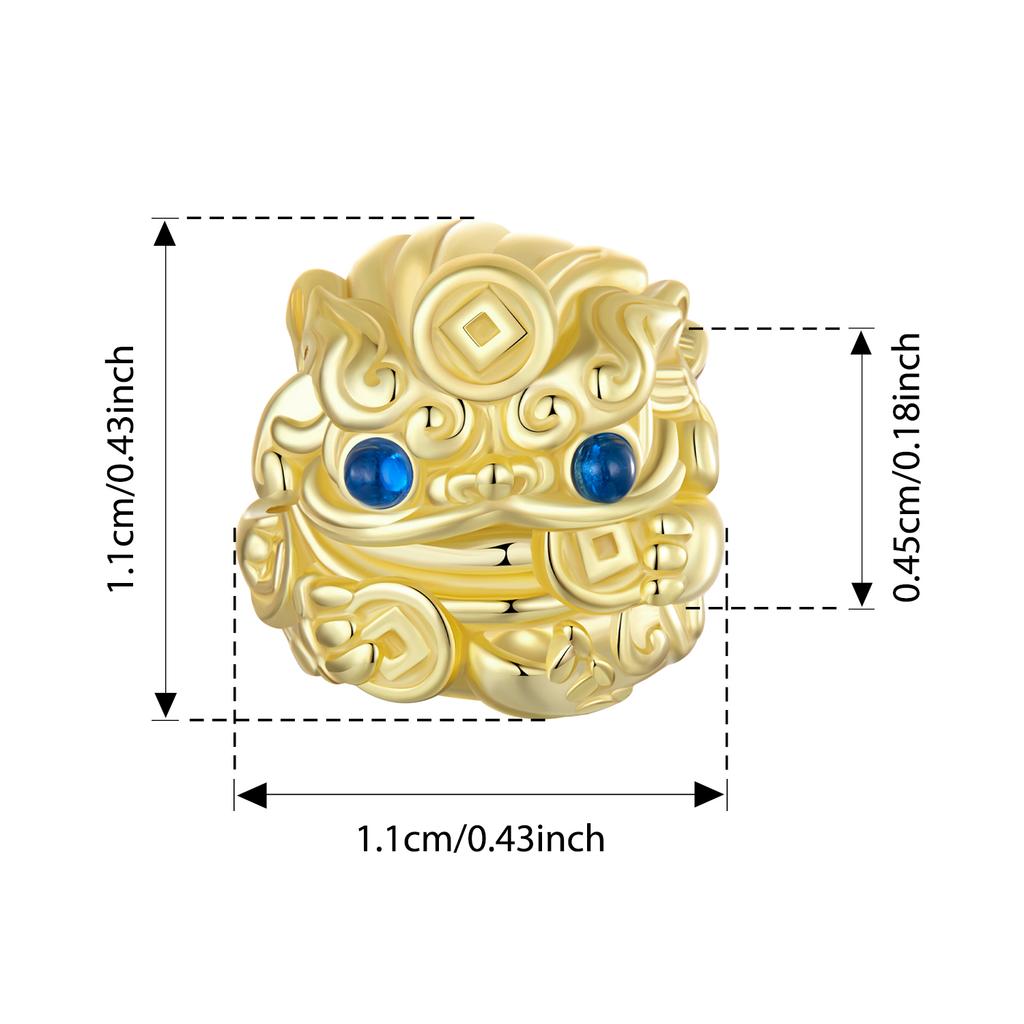 BISAER 925 Silver Lucky Koi Cat Pawprint Charm Bead Weaved Bag Pendant Plated Gold Fit Women DIY Bracelet Fine Jewelry
