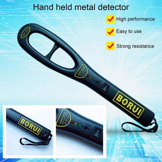 GP101 Metal Detector Handheld High Sensitivity ABS Acousto-optic Vibration Alarm Scanner