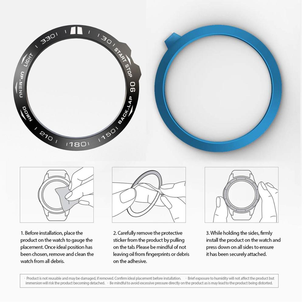 Bezel Ring Styling Frame Case for Garmin Fenix 5x 5x Plus 3 3HR Smart Watch Stainless Steel Cover Anti-scratch Protection Ring