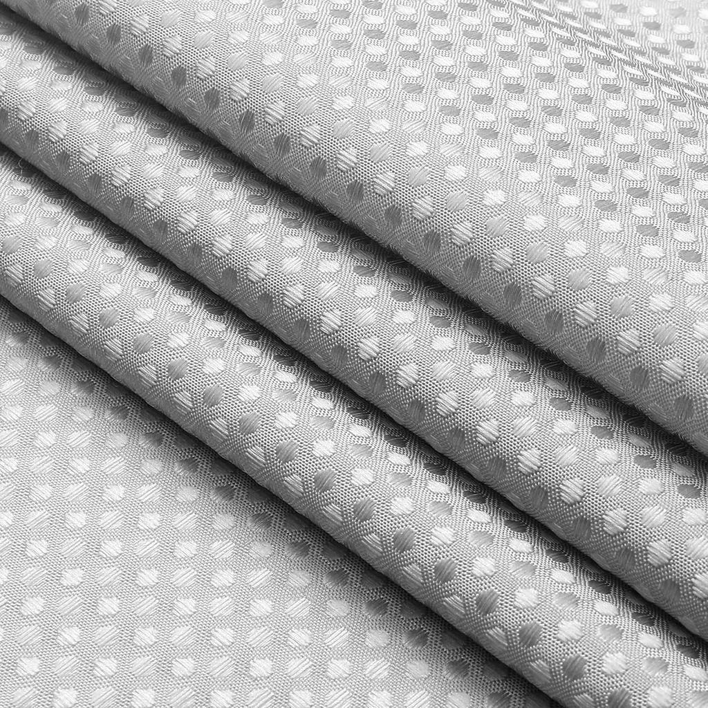 WEST LAKE Waffle Weave Grey Shower Curtain Ombre Water Resistant Hotel Spa Bathroom Decorative Shower Curtain with Grommet No Hook Machine