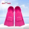 Silicone Short Freediving Fins Adults Unisex Lightweight Training Snorkeling Swimming Pool Use
