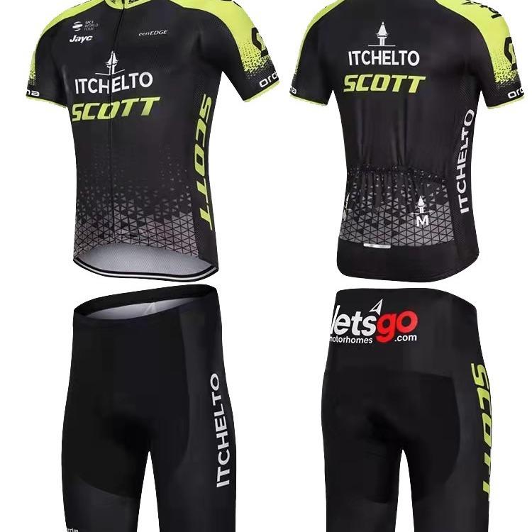 Tour De France Cycling Suit Short-Sleeved Quick-Drying Breathable Suit Outdoor Road Mountain Bike Riding Equipment