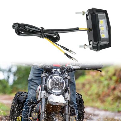 Motorrad LED Kennzeichen Licht Hinten Praktische Tragen Beständig Ersatz 12V Zubehör