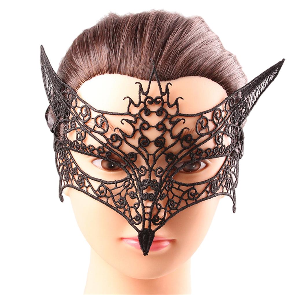 Vampire Choker Covers Exquisite Retro Fashion Lightweight Design Gemstone Hollowed Facepiece out for Cosplay for Party