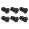 Ethernet Cable Routing Kit Silicone Cable Pass Through Bushings for 1 Inch Wall Hole Cable Black 6pcs